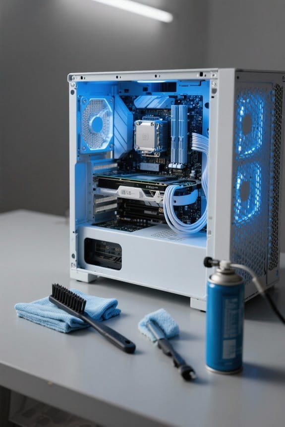 cleaning internal workstation components