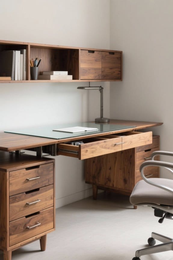 desks with organized storage