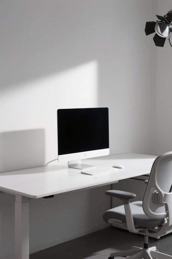 ergonomic single monitor setup