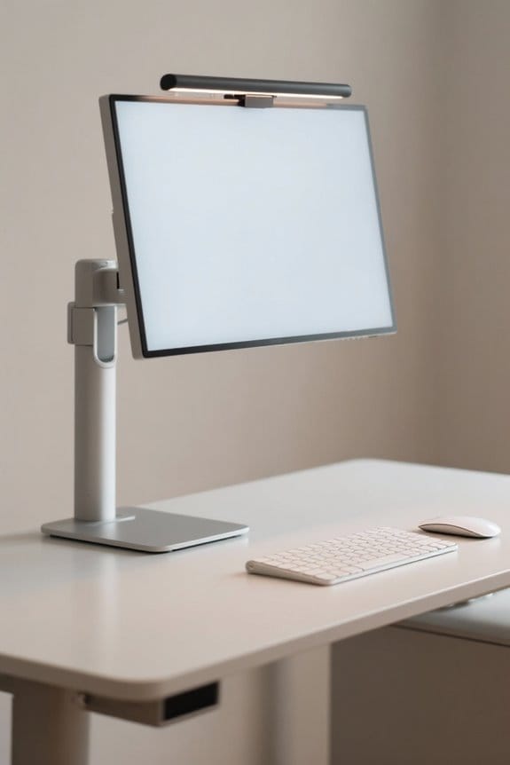 ergonomic workstation viewing angles