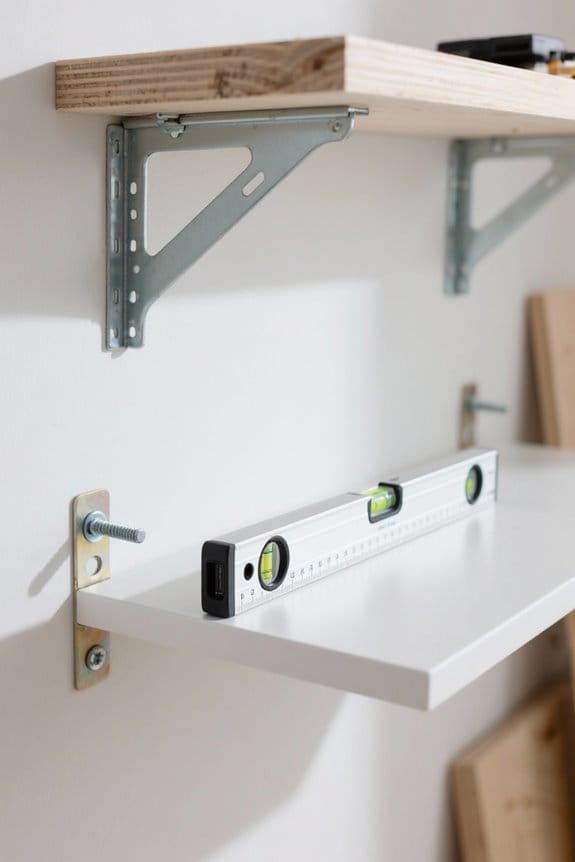level shelves for safety