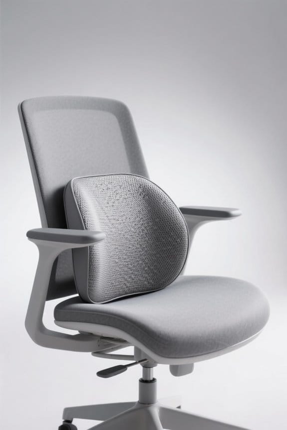 lumbar cushion enhances comfort