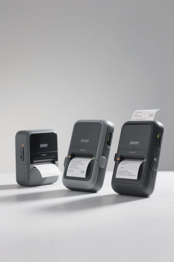 selecting portable printer features