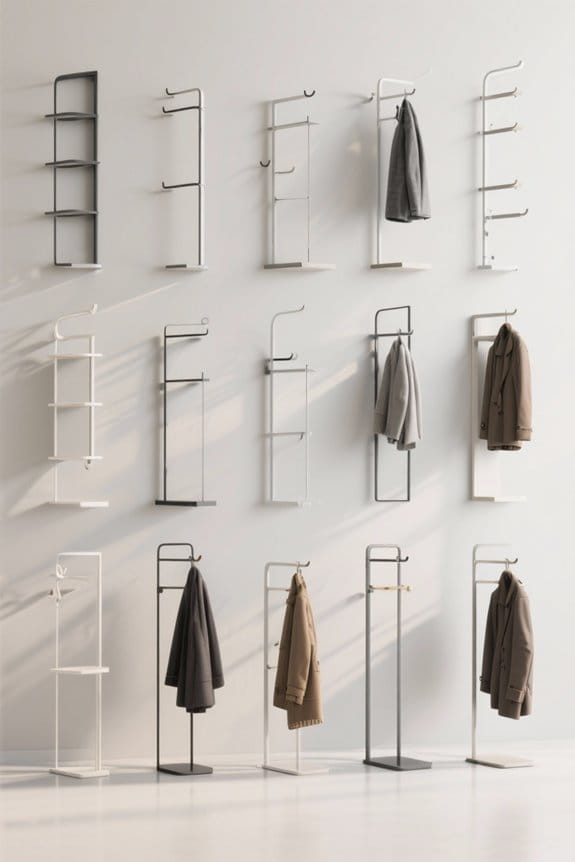 stylish and functional coat racks